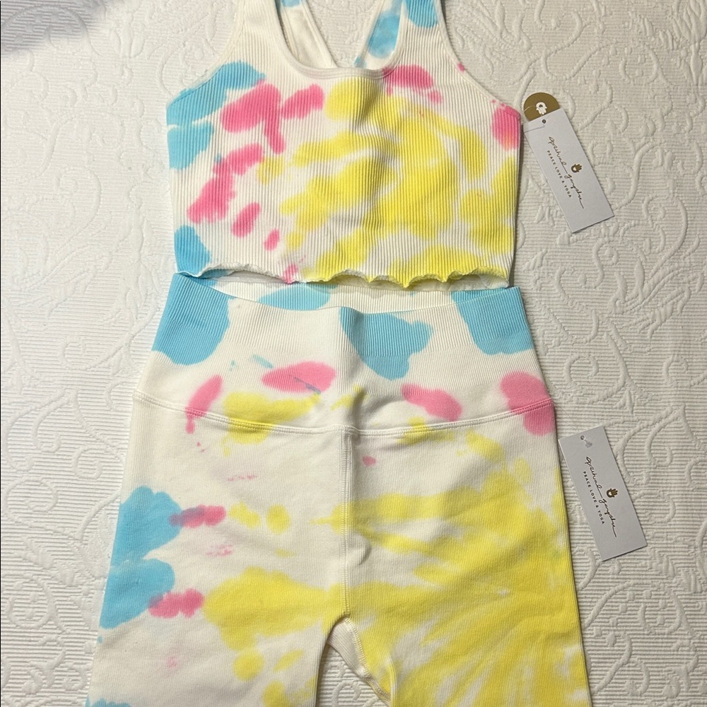 Spiritual Gangster Women’s Tie-Dye Leggings Set - Yoga. NWT M/L